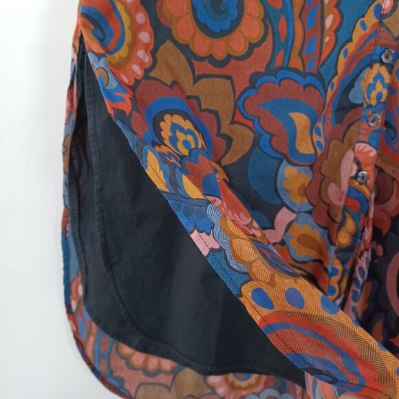 Finley Maxi Shirt Dress Large Belted Roll Tab Sleeve Classic Feminine Tailored - Picture 7 of 10